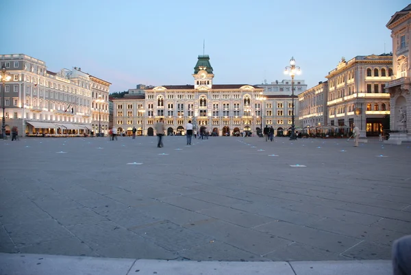 Crépuscule à Trieste, Italie Images De Stock Libres De Droits