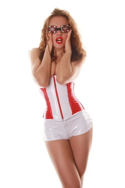 Medical Fetish Dancer Costume — Stock Photo, Image