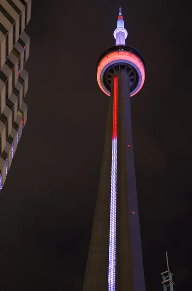 CN tower w nocy — Zdjęcie stockowe
