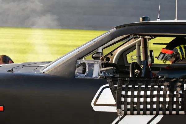 Corrida carro motorista erro — Fotografia de Stock