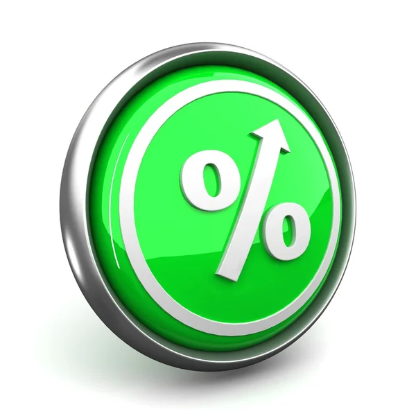 Ikona znacznika procent — Zdjęcie stockowe