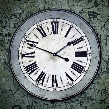 Grungy Clock clipart