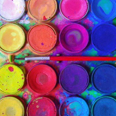 Messy paints clipart