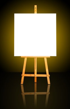 Canvas on Easel clipart