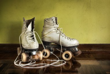 Old Roller-Skates clipart