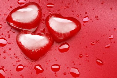 Heart shape ice clipart