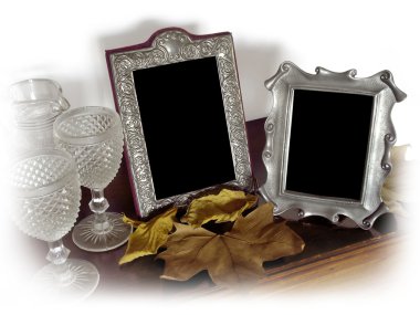 Two Vintage Photo Frames clipart