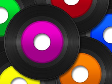 45 RPM Records clipart