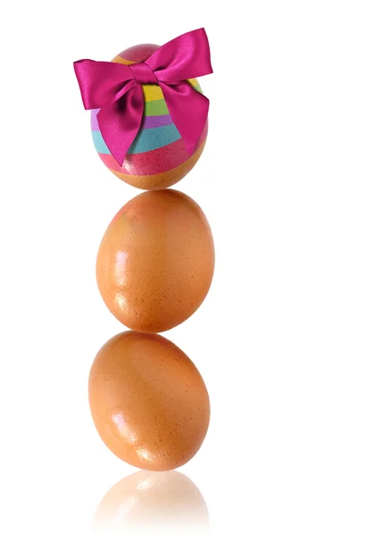 Stapel van eieren — Stockfoto