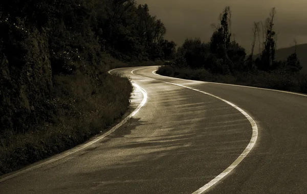 도로 곡선 — 스톡 사진