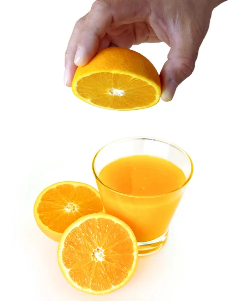 Συμπίεση πορτοκάλι — Φωτογραφία Αρχείου