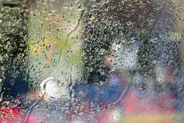 湿挡风玻璃 — 图库照片
