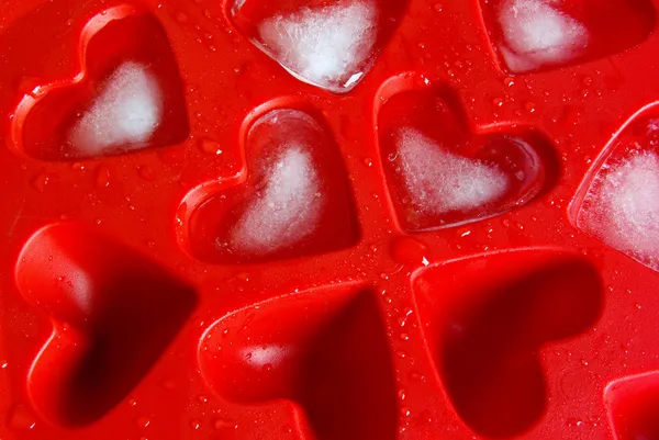 Heart shape ice — Stock Photo, Image