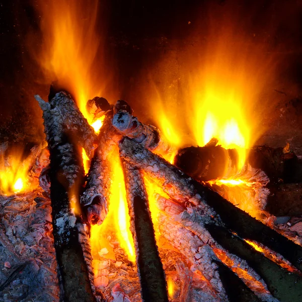 バーベキューの火 — ストック写真