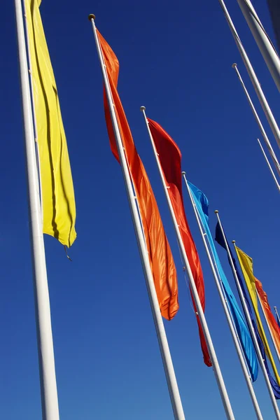 Banderas coloridas — Foto de Stock