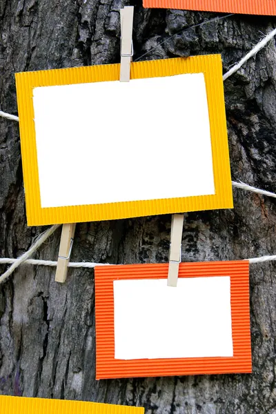 Papírové rámečky — Stock fotografie