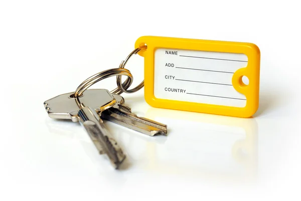 Keys with tag — Stock Photo, Image