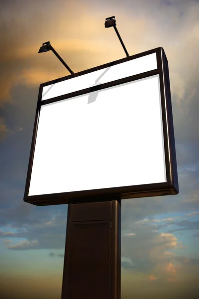 Akşam billboard — Stok fotoğraf