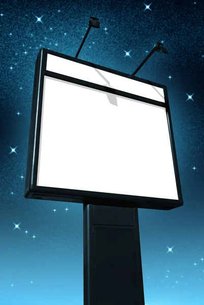 Billboard at night — Stock Photo, Image