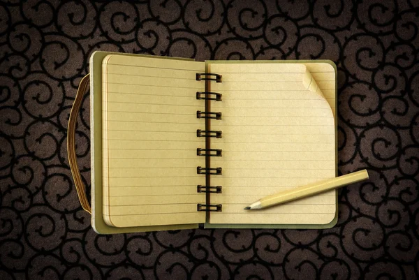 Otwarty notatnik — Zdjęcie stockowe