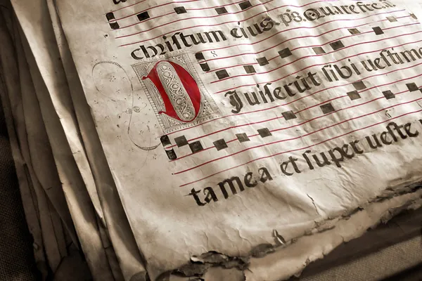 Libro del Coro Medieval — Foto de Stock