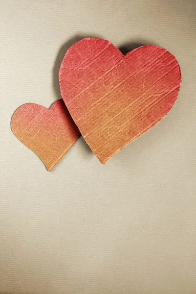 Χαρτόνι καρδιές — Φωτογραφία Αρχείου