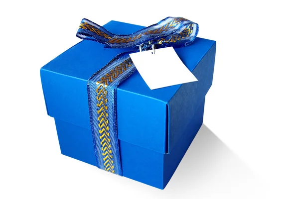 Blaue Schachtel — Stockfoto