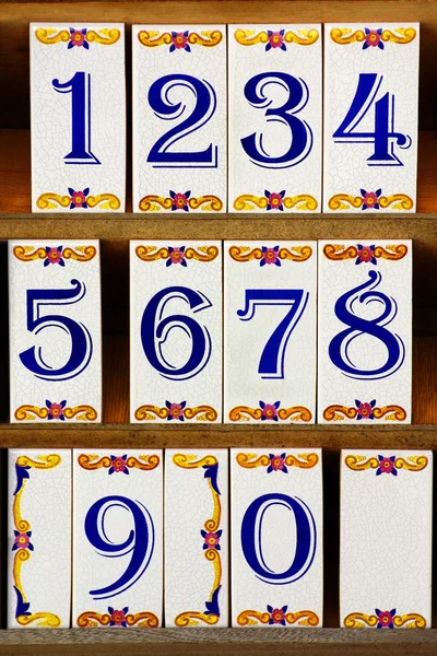 Number Tiles — Stock Photo, Image
