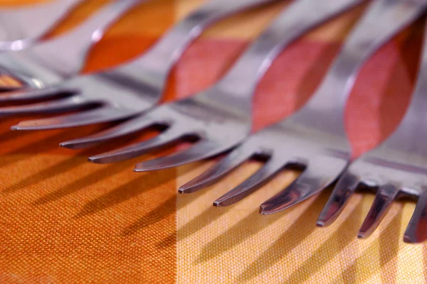 Row of Forks — Stock Photo, Image