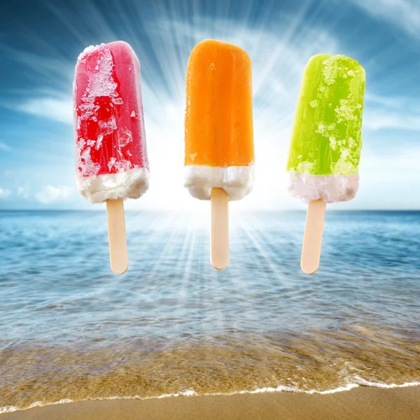 Three Popsicles — Stock Photo, Image