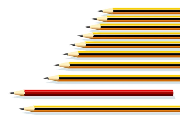 Row of Pencils — Stock Photo, Image