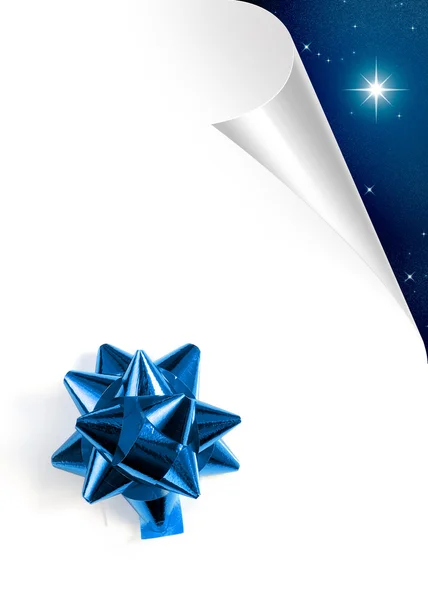 Pagina blu di Natale — Foto Stock