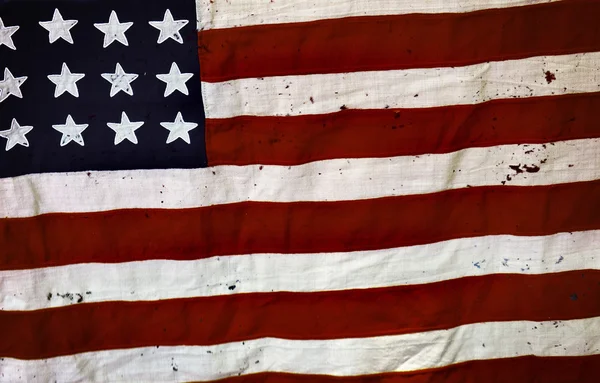 Старый флаг США — стоковое фото
