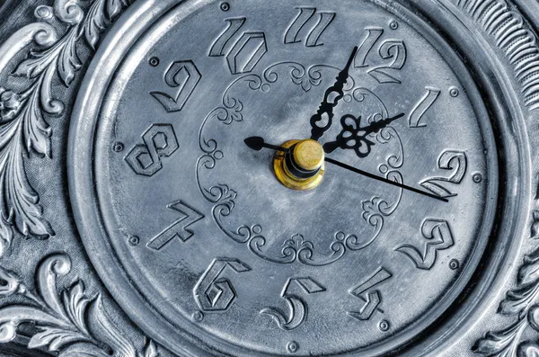 Stary zegar srebrny — Zdjęcie stockowe