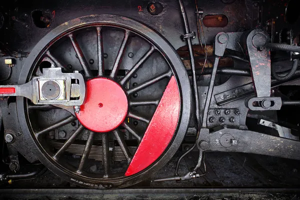 Локомотивное колесо — стоковое фото