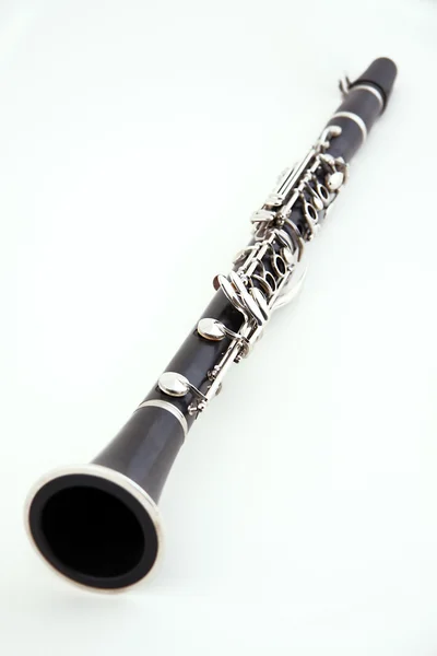 Clarinete soprano sobre branco — Fotografia de Stock