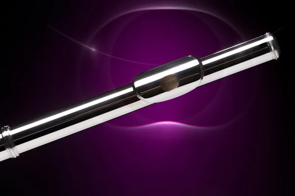 Flute Isolated on Purple — Stock Photo, Image