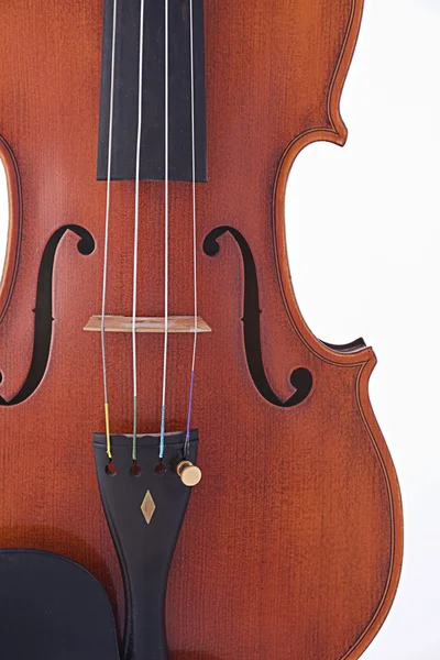 Viola de violín antiguo aislado en blanco — Foto de Stock