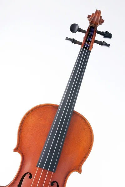 孤立在白色的小提琴中提琴 — 图库照片