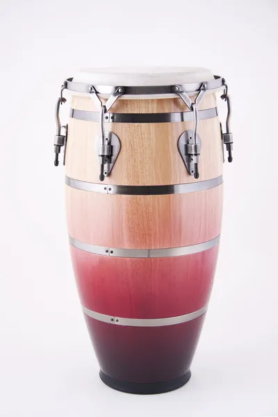 Afrikanska latin conga trumma isolerad på vit — Stockfoto