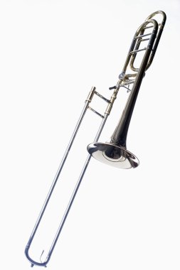 Trombone Isolated On White clipart