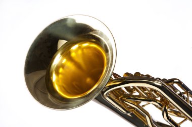 Tuba Euphonium Isolated on White clipart