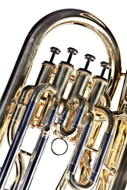 Tuba Euphonium Isolated on White clipart