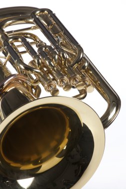 Tuba Euphonium Isolated on White clipart