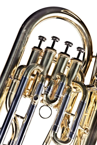 Tuba Euphonium aislado en blanco —  Fotos de Stock