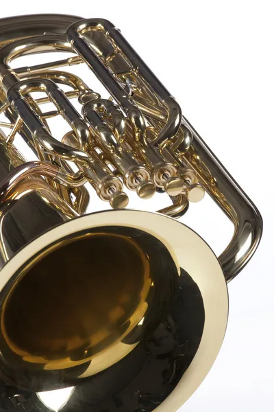 Tuba euphonium isolerad på vit — Stockfoto