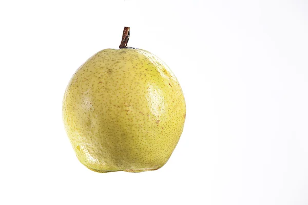 Ripe Juicy Pear Fruit Isolated on White — Stock Photo, Image