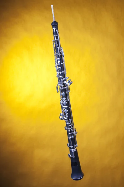 stock image Oboe Isolated On Yellow