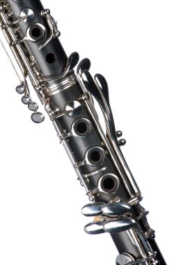 Clarinet Isolated Close On White clipart
