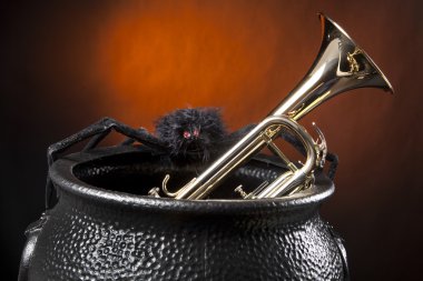 Halloween Trumpet Spider clipart